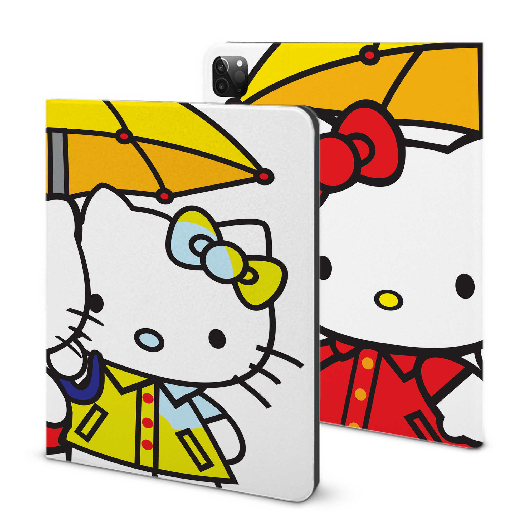 （画像用） Hello Kitty ハローキティ IPadケース ペンホルダー付き ブックスタイルデザイン